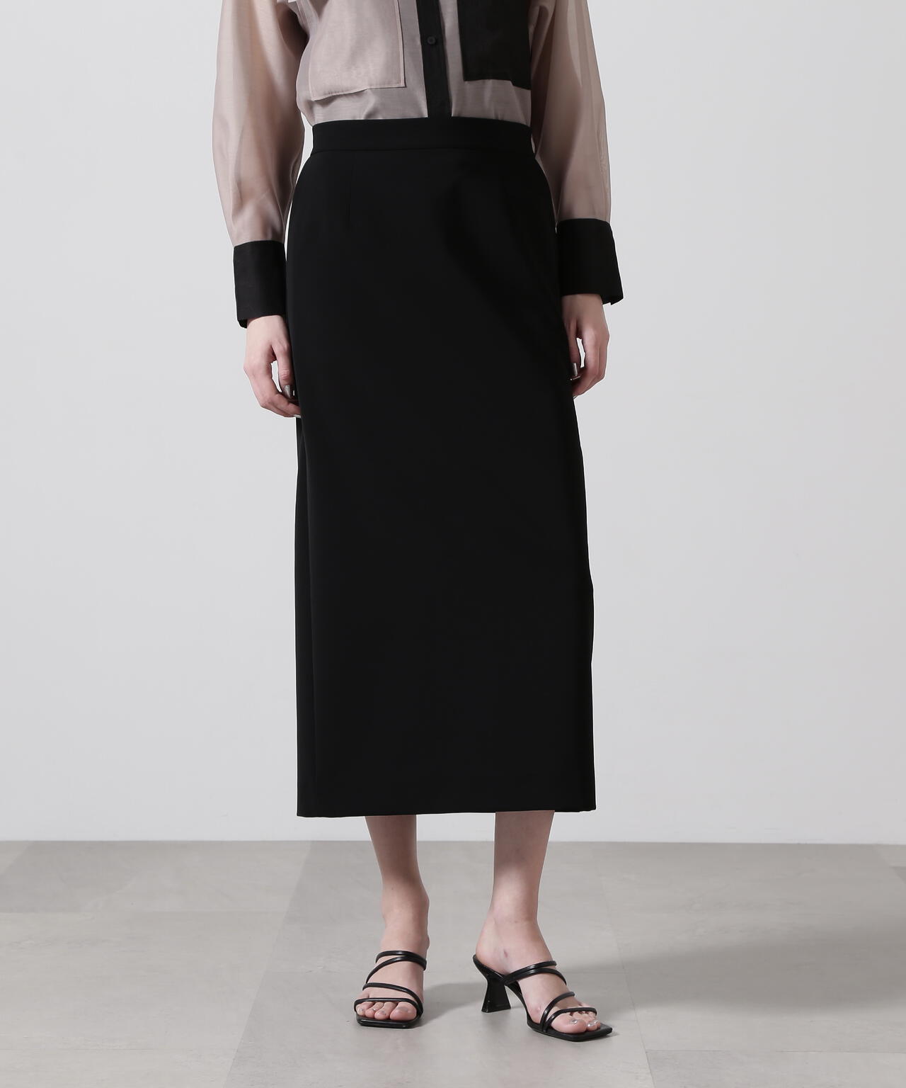 マキシタイトフレアスカート