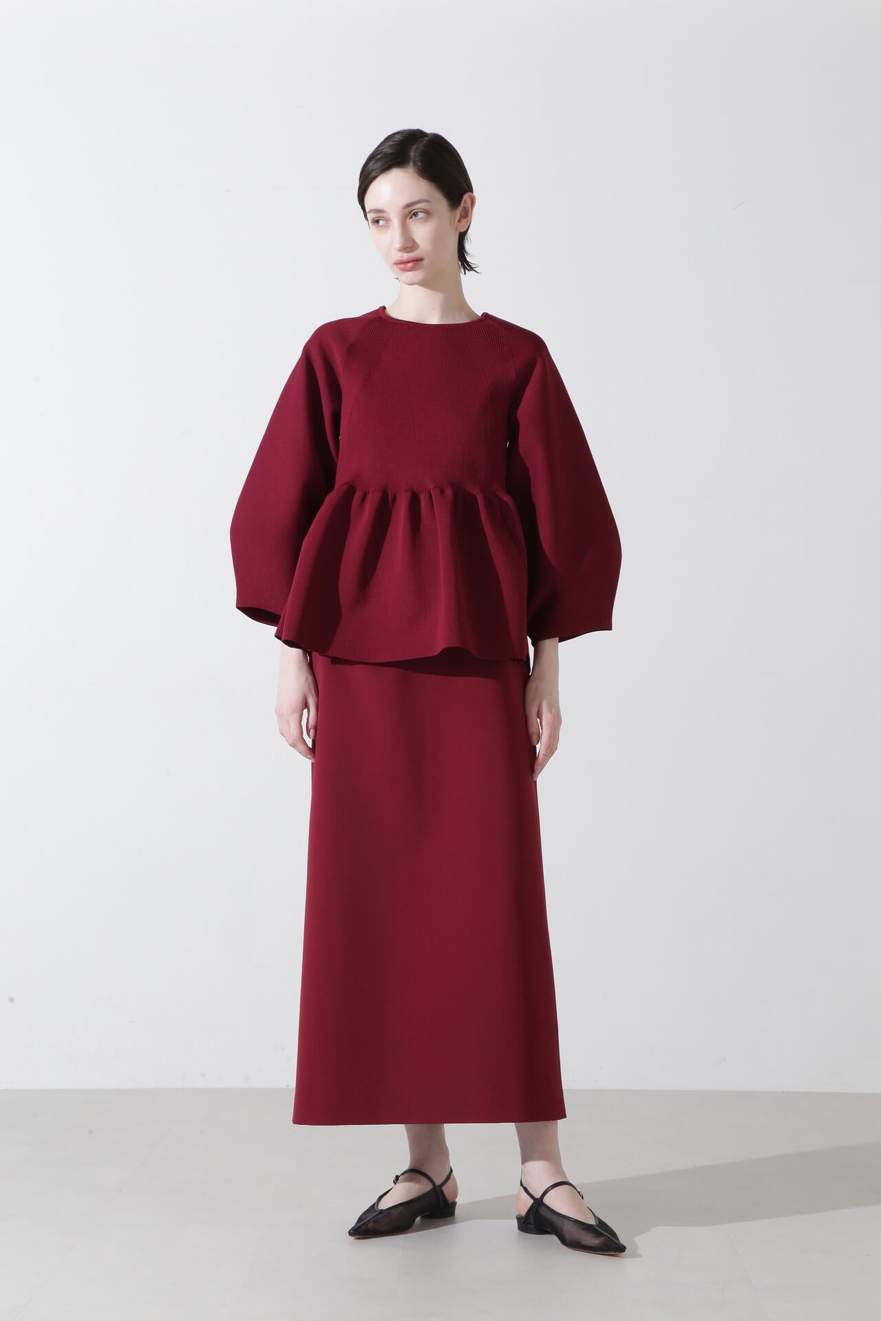 マキシタイトフレアスカート