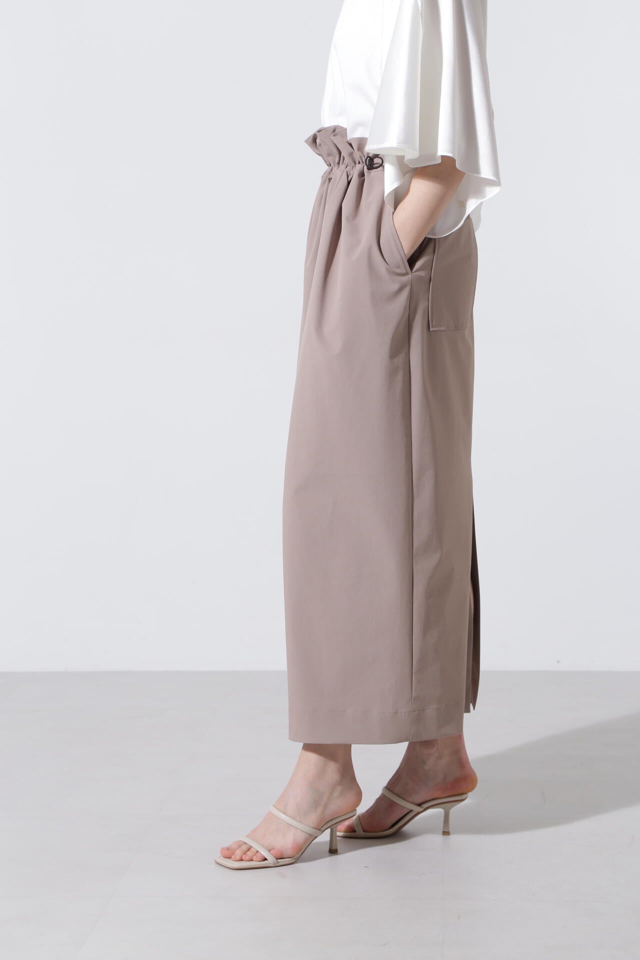 【GISELe 6月号掲載商品】ペーパーバックウエストスカート