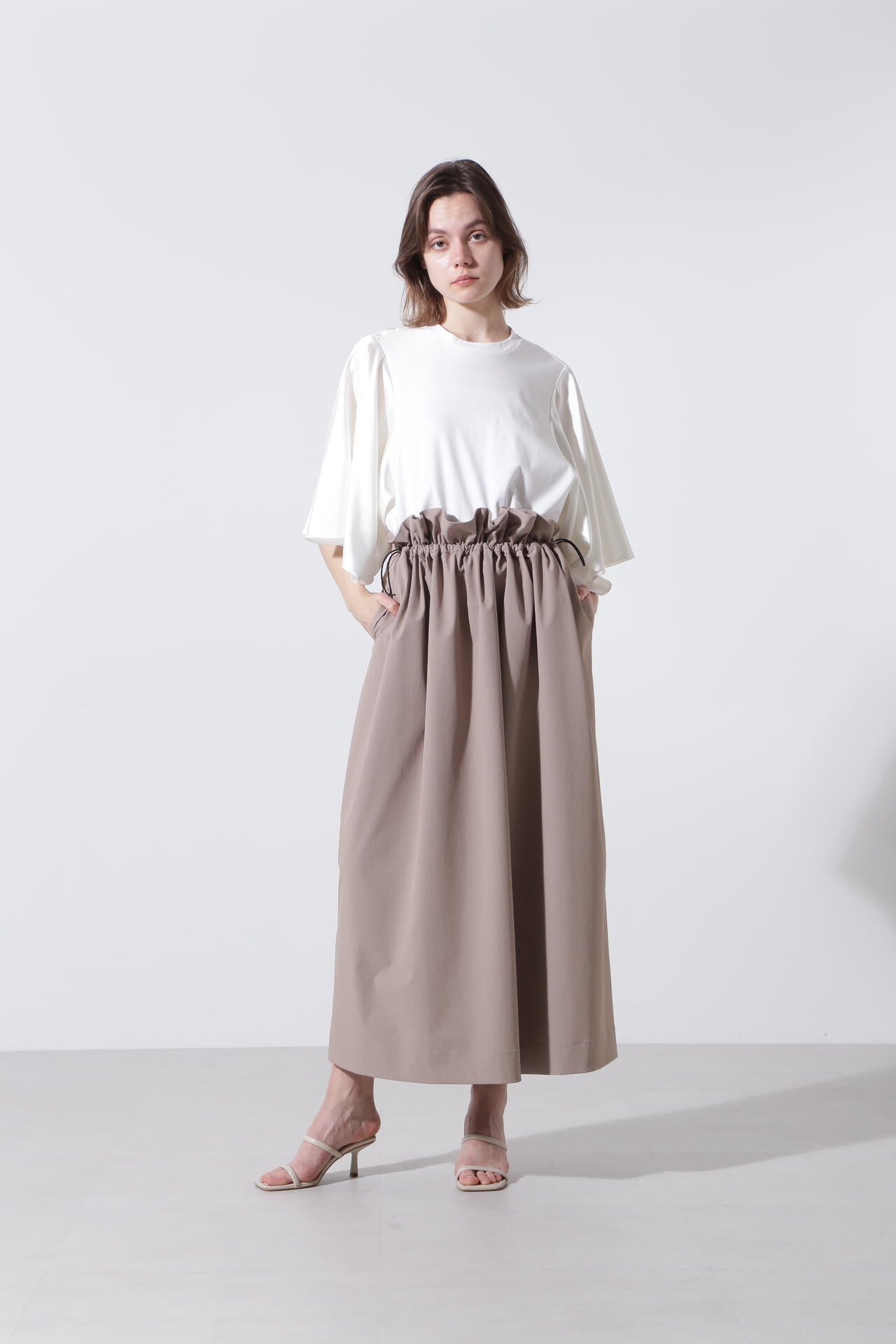 【GISELe 6月号掲載商品】ペーパーバックウエストスカート