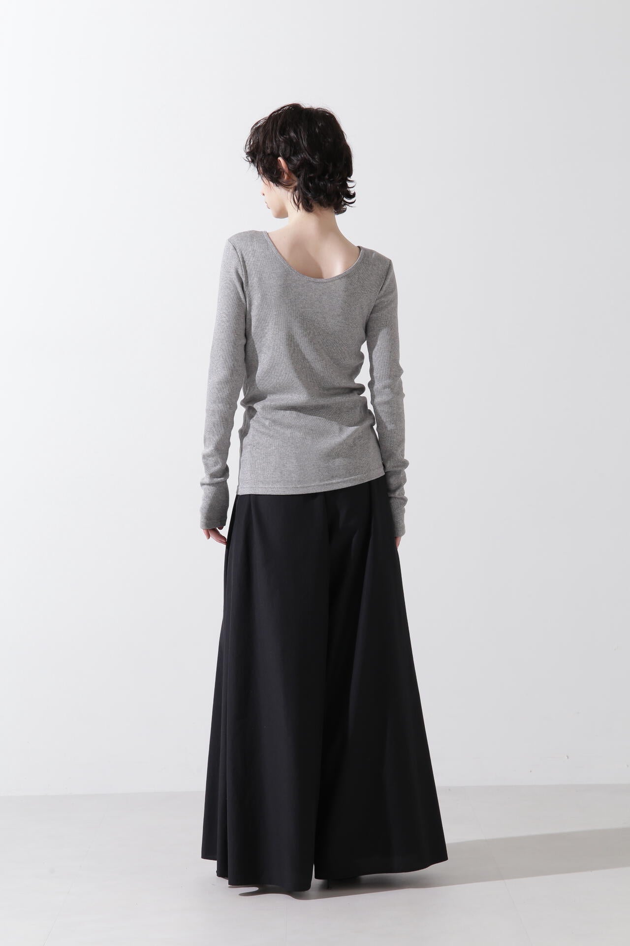 【TV着用】【GISELe 6月号掲載商品】タイプライターギャザーパンツ