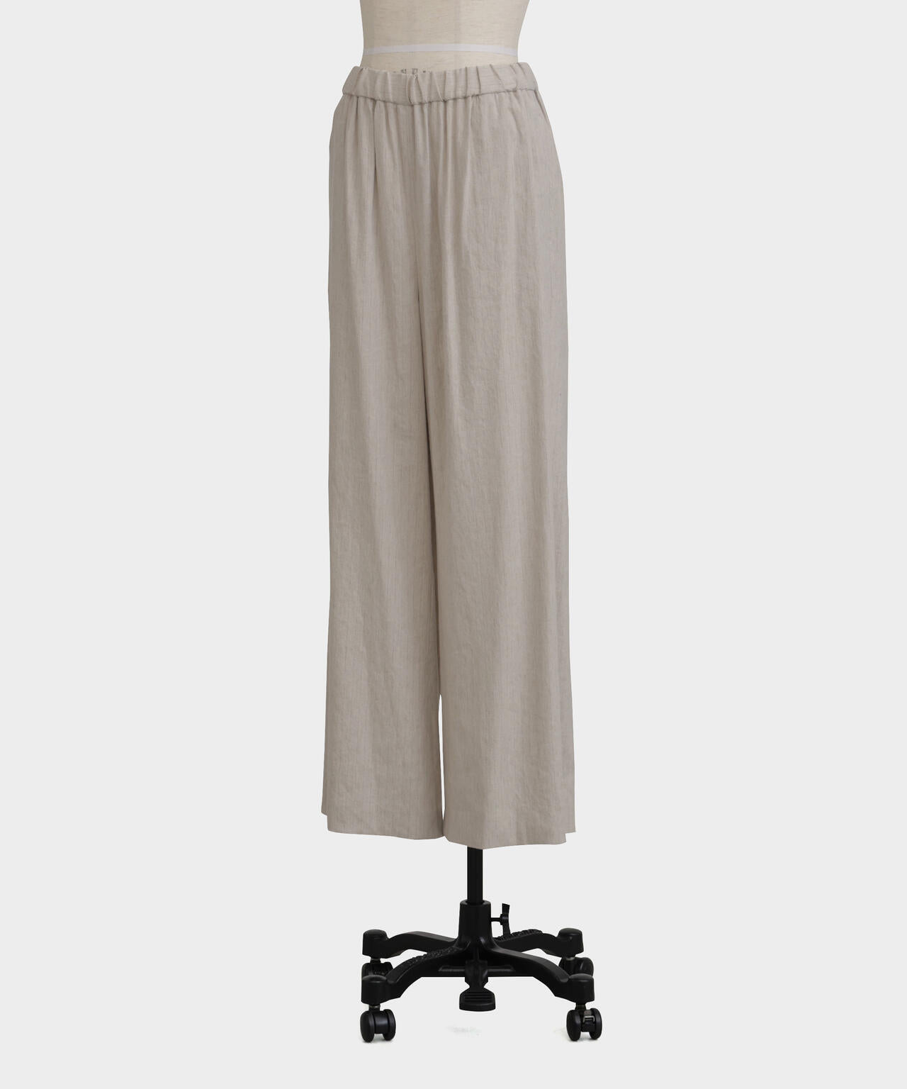 麻ストレッチイージーストレッチパンツ