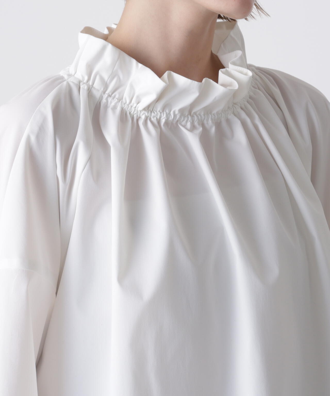 【GISELe 12月号掲載商品】タイプライターギャザーブラウス