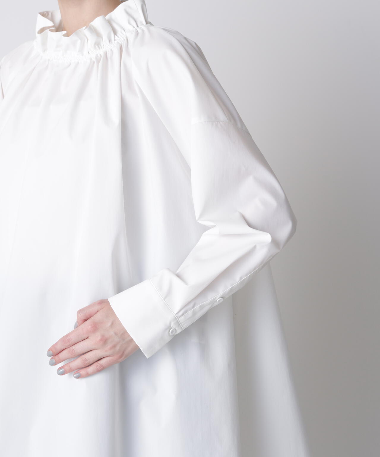 【GISELe 12月号掲載商品】タイプライターギャザーブラウス