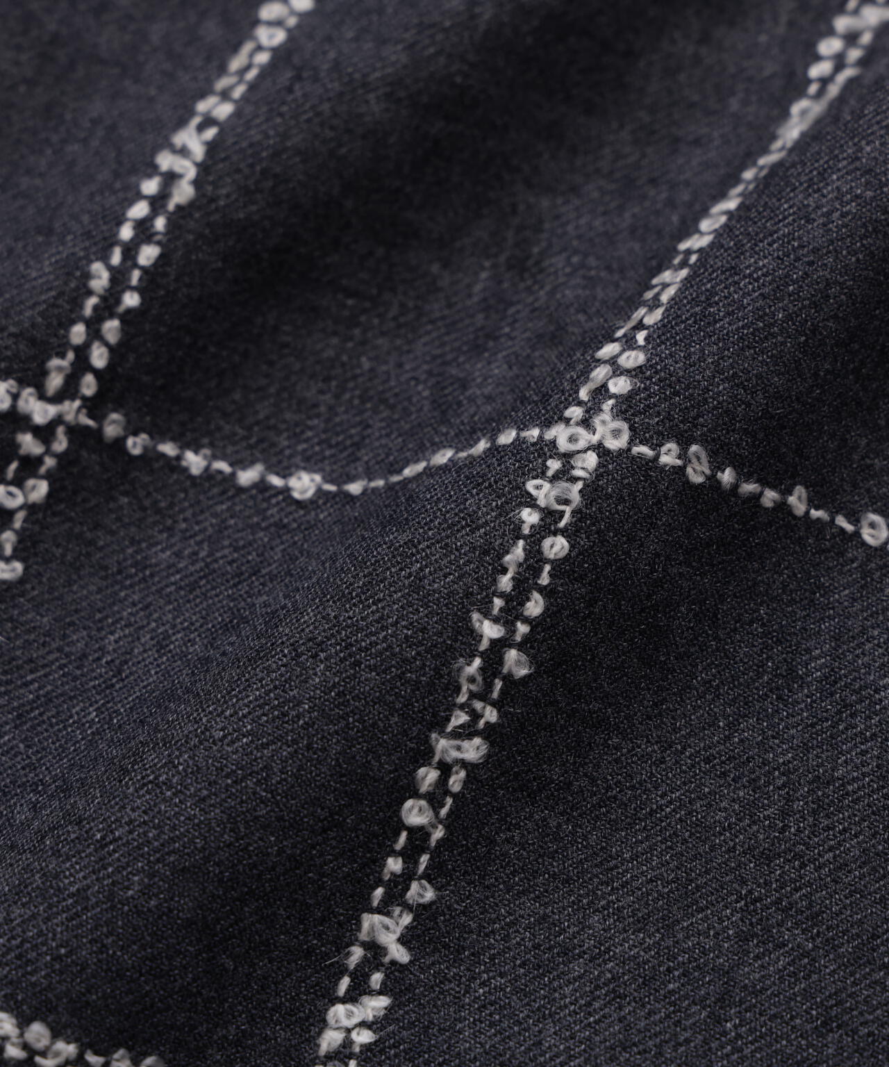 ウールチェックブラウス