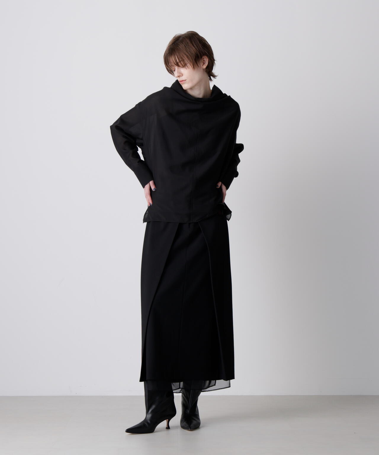 【限定カラー/ミント】スパンボイルブラウス