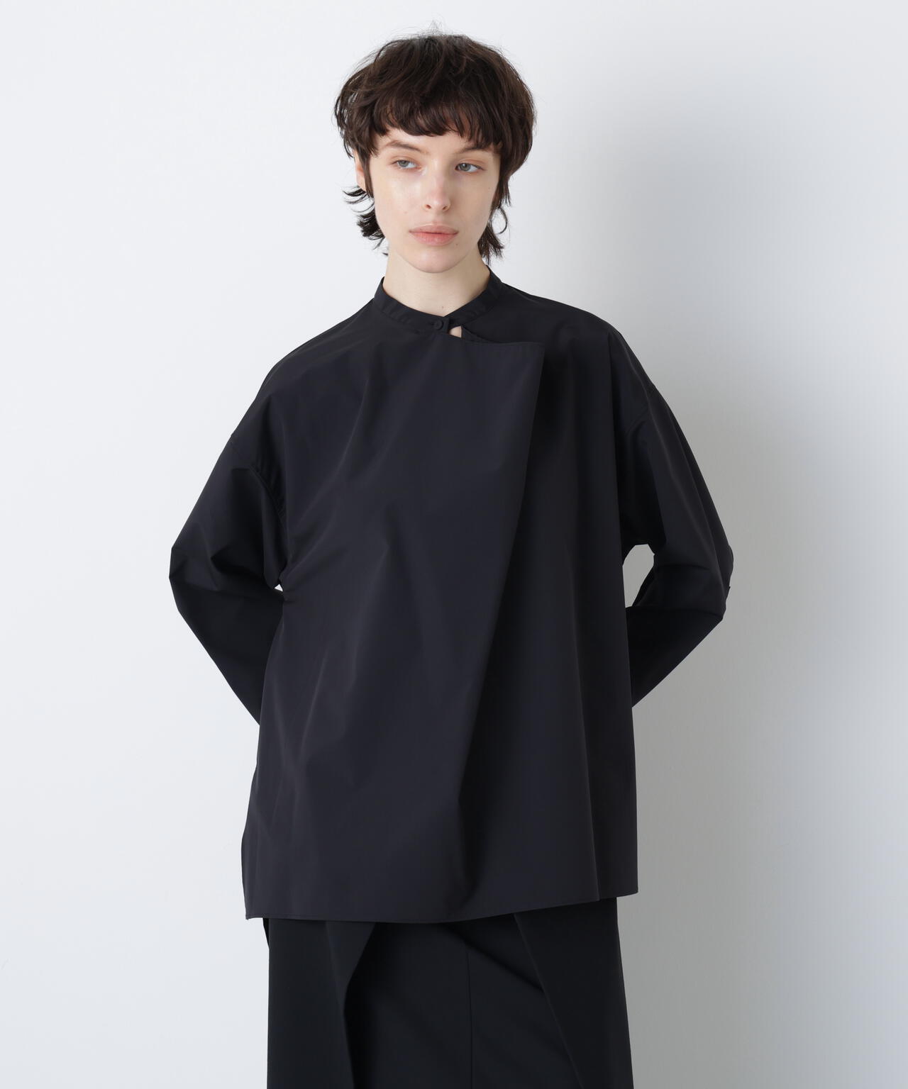 【STORY 1月号掲載商品】タックネックブラウス