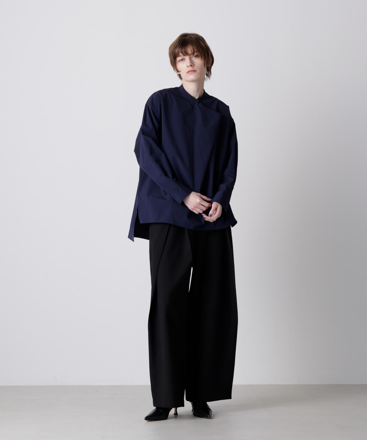 【STORY 1月号掲載商品】タックネックブラウス