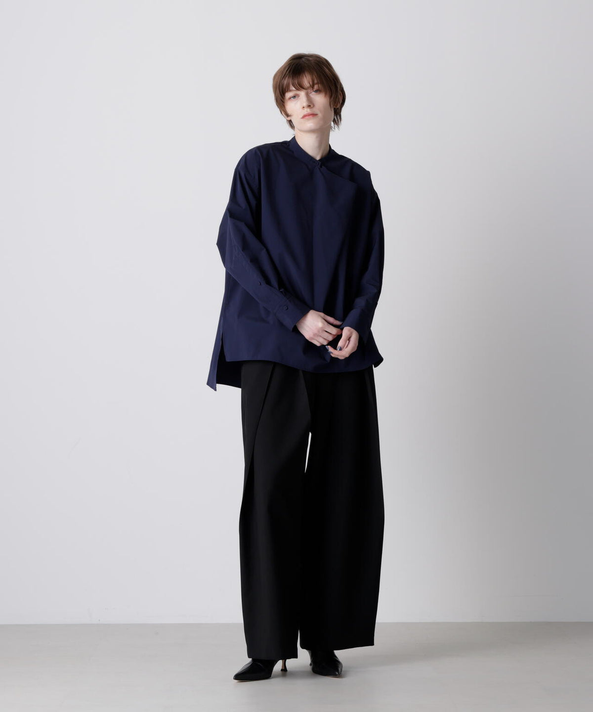 【STORY 1月号掲載商品】タックネックブラウス