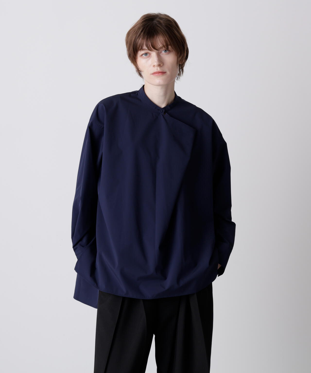 【STORY 1月号掲載商品】タックネックブラウス