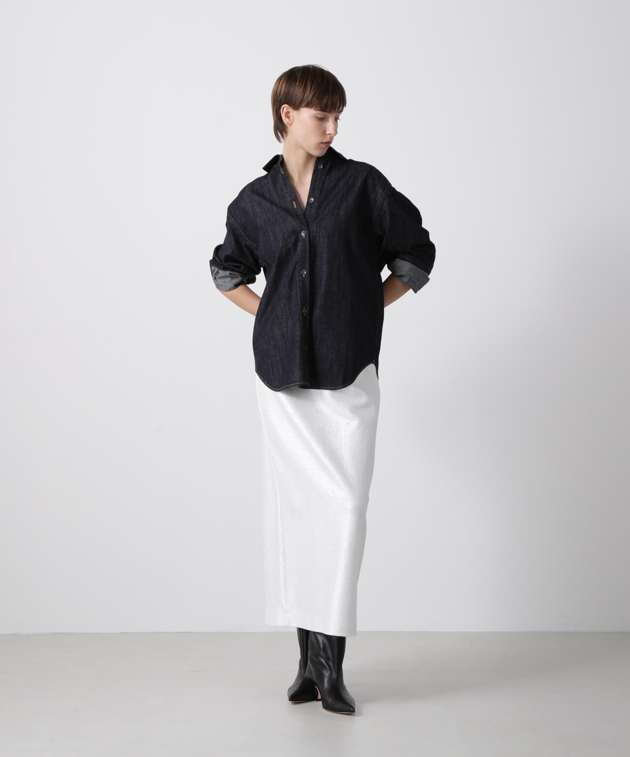 箔プリントカットソースカート