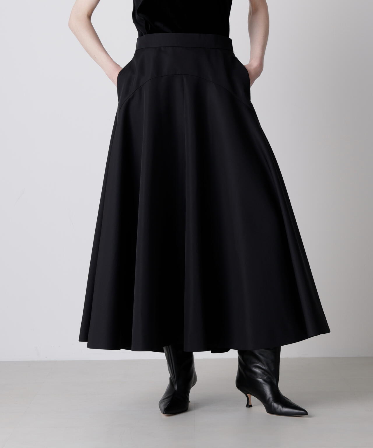 グログランフレアスカート