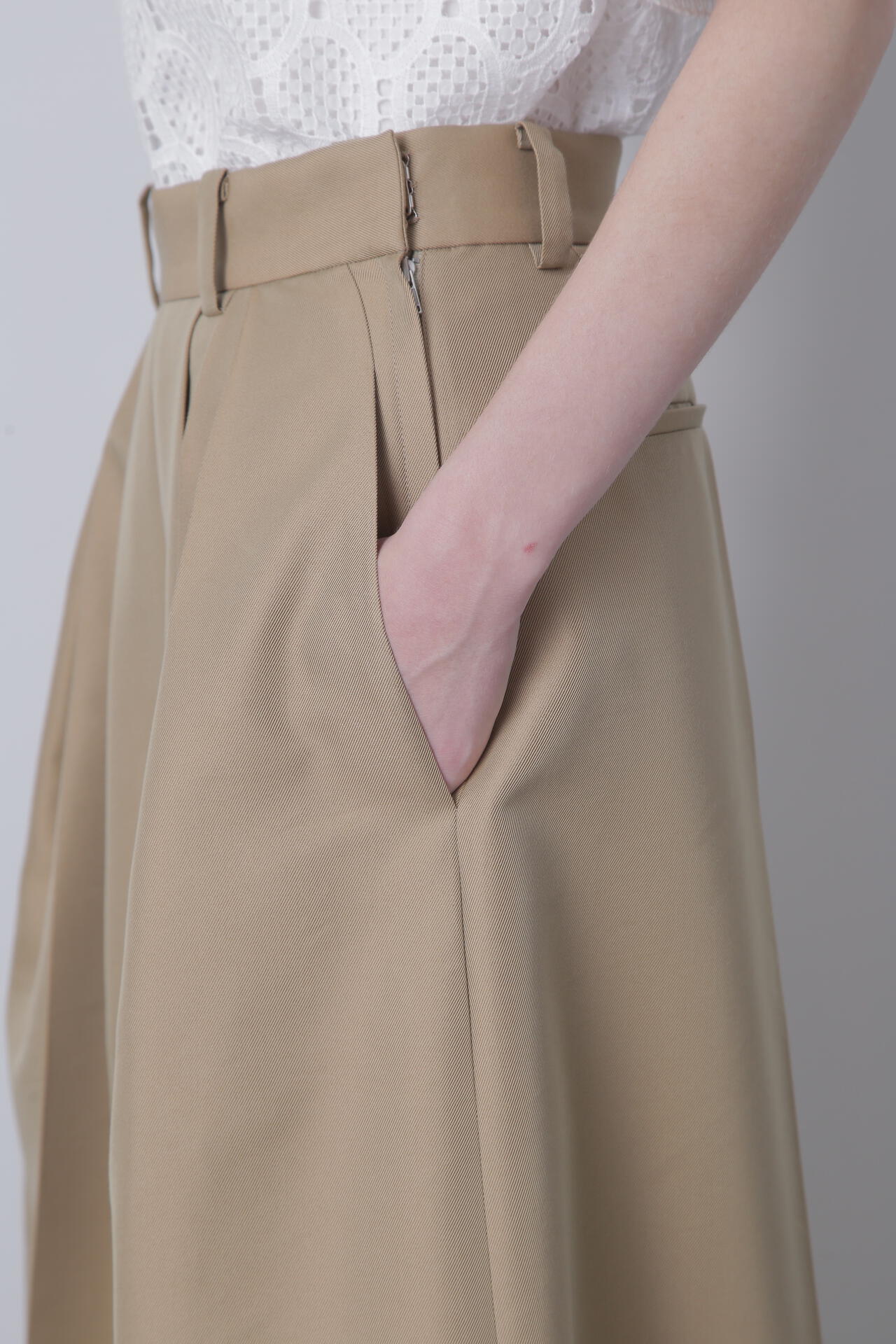 ギャバタックワイドパンツ