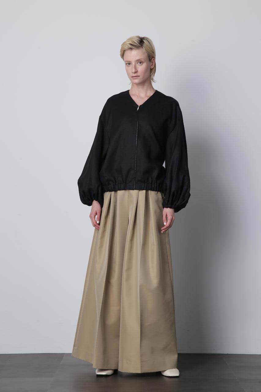 ギャバタックワイドパンツ