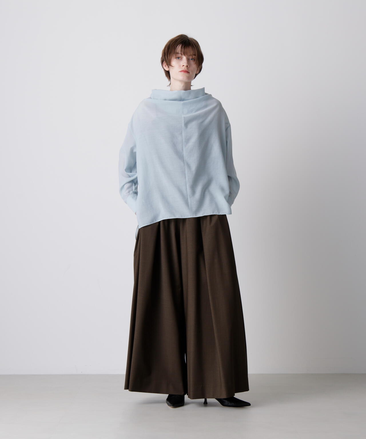 【限定カラー/ブラウン】TWギャザーパンツ