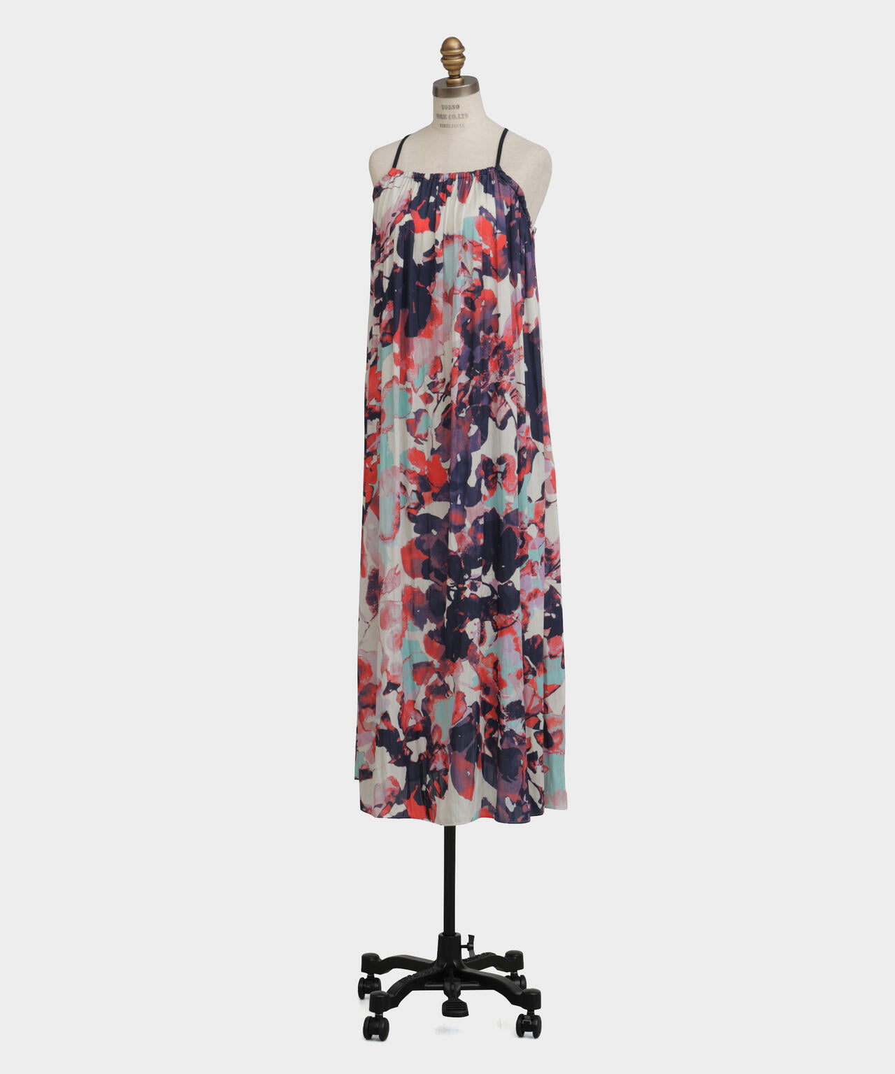 ビッグフラワープリントドレス