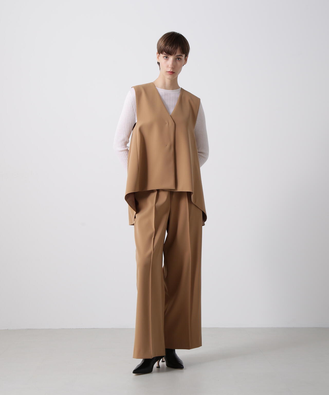 【美的 10月号掲載商品】ダブルクロスジレ