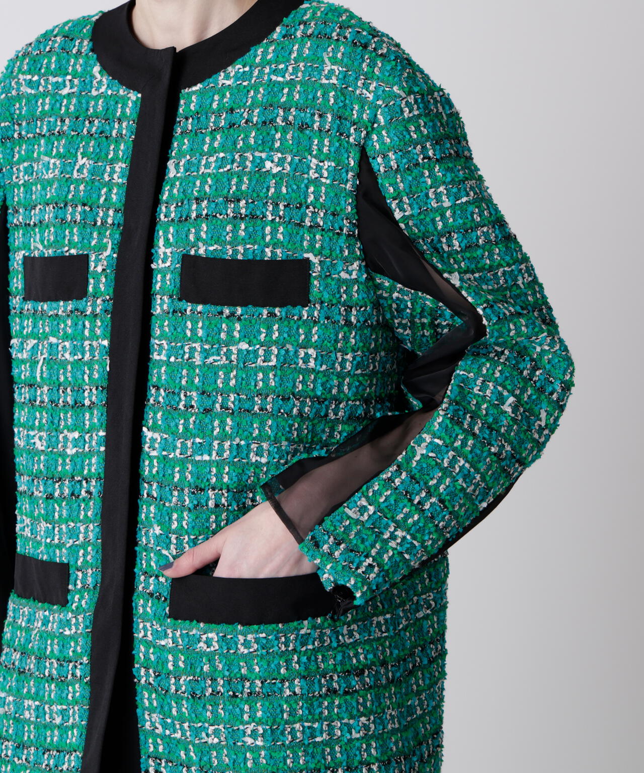 LINTONツイードジャケット