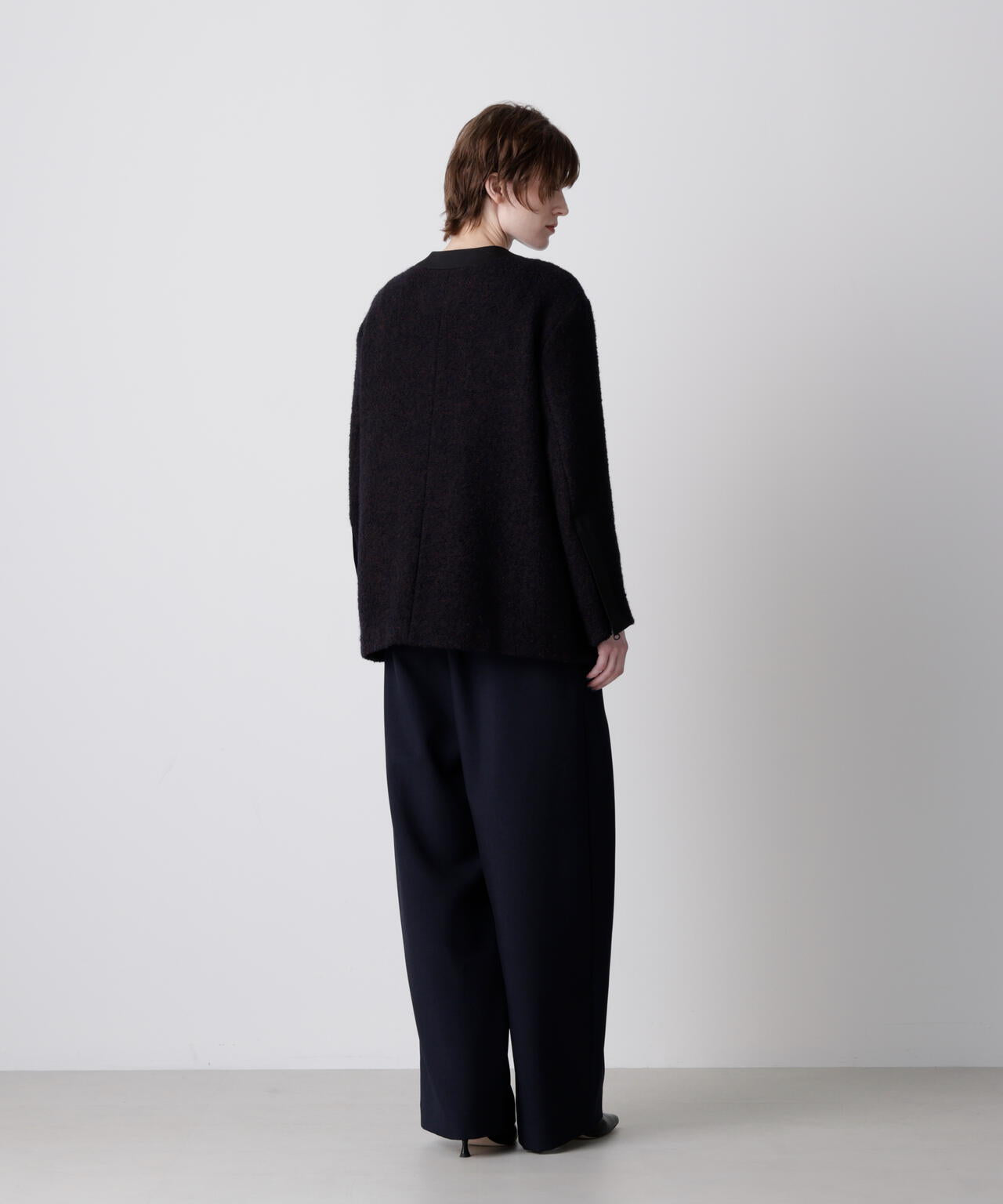 ループヘリンボーンツイードジャケット