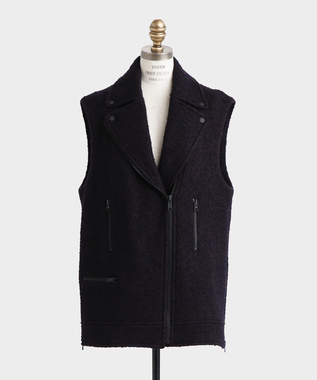 ループヘリンボーンツイードジレ