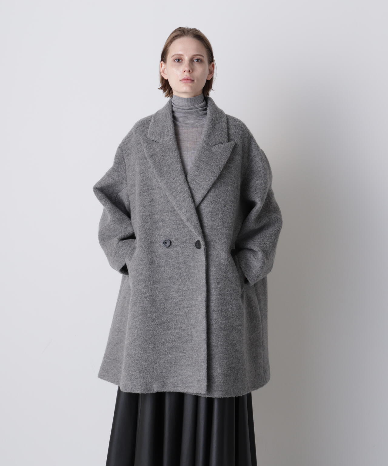 H.A.K. フード付きコート グレー H.A.K. フード付きコート グレー