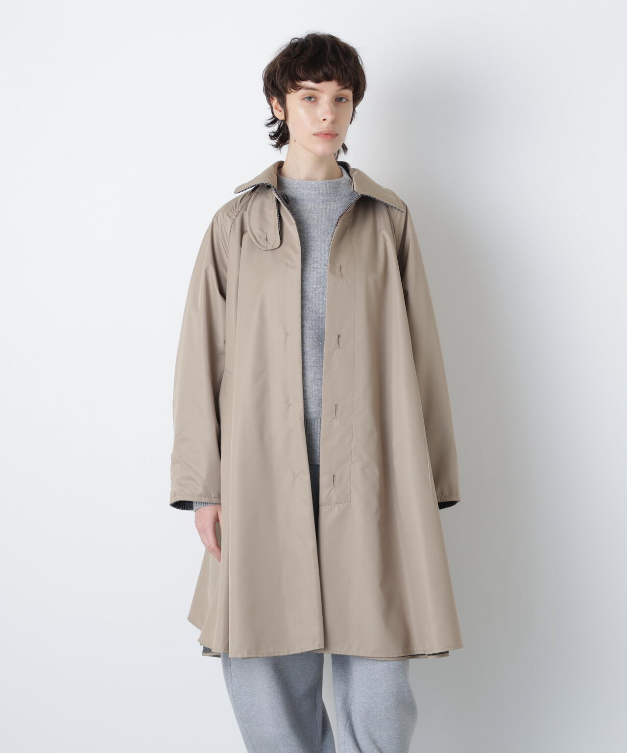 リバーシブルテントコート