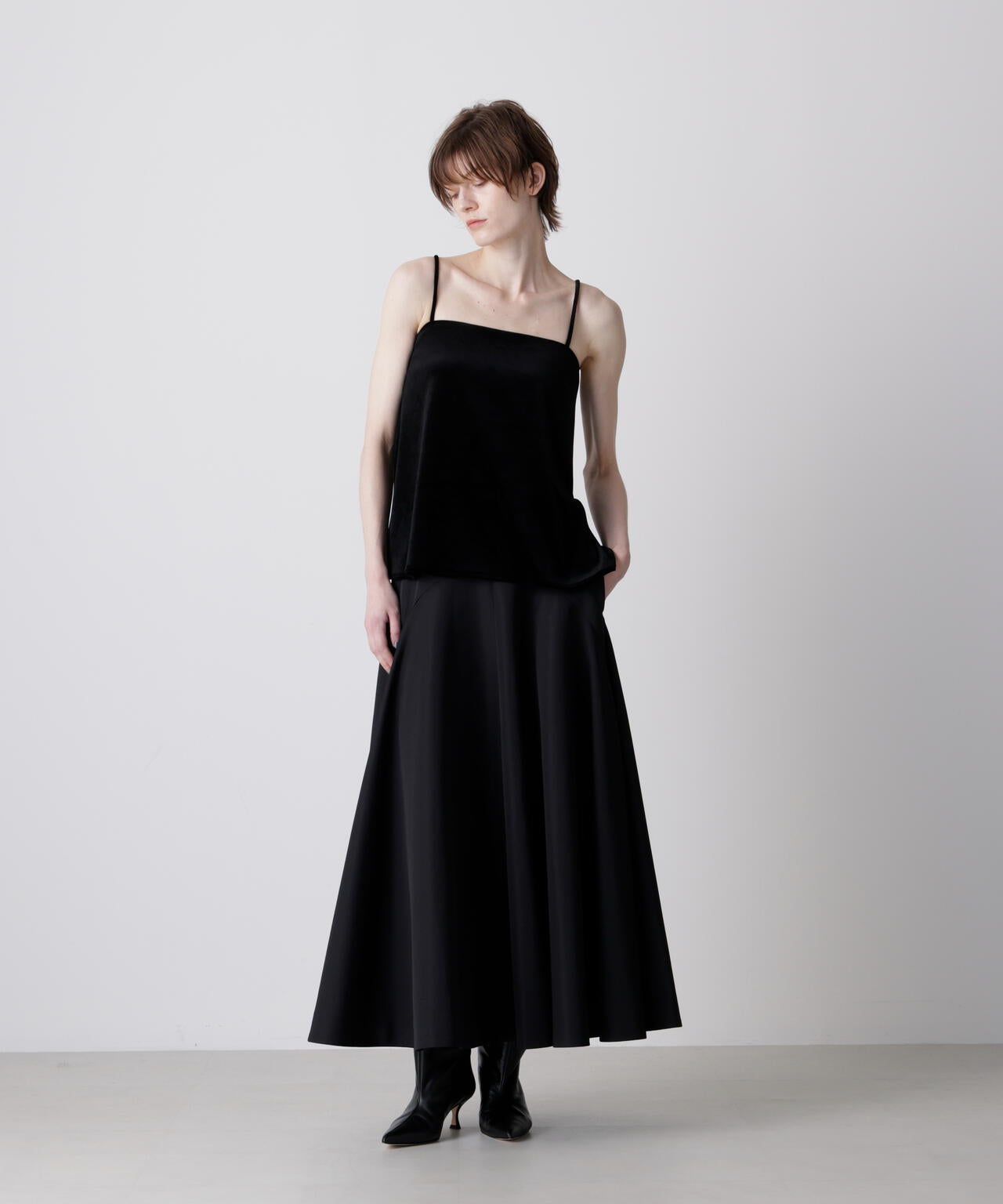 【GISELe 12月号掲載商品】カップ付きベロアキャミソール