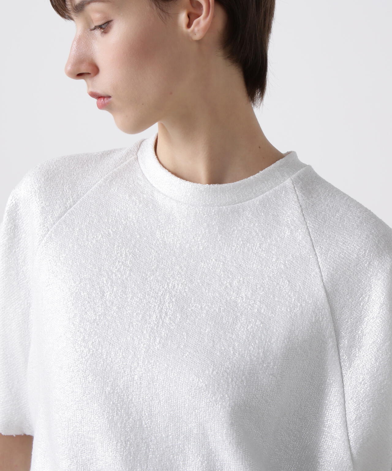 箔プリントカットソー