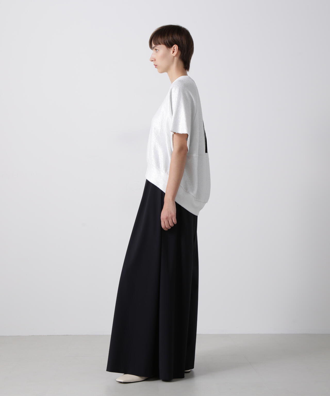 箔プリントカットソー