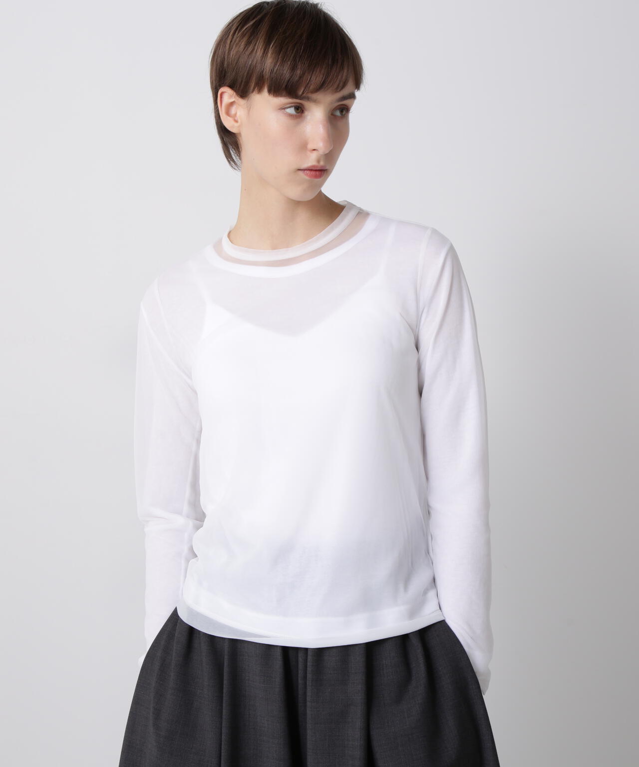 シアーレイヤードTシャツ