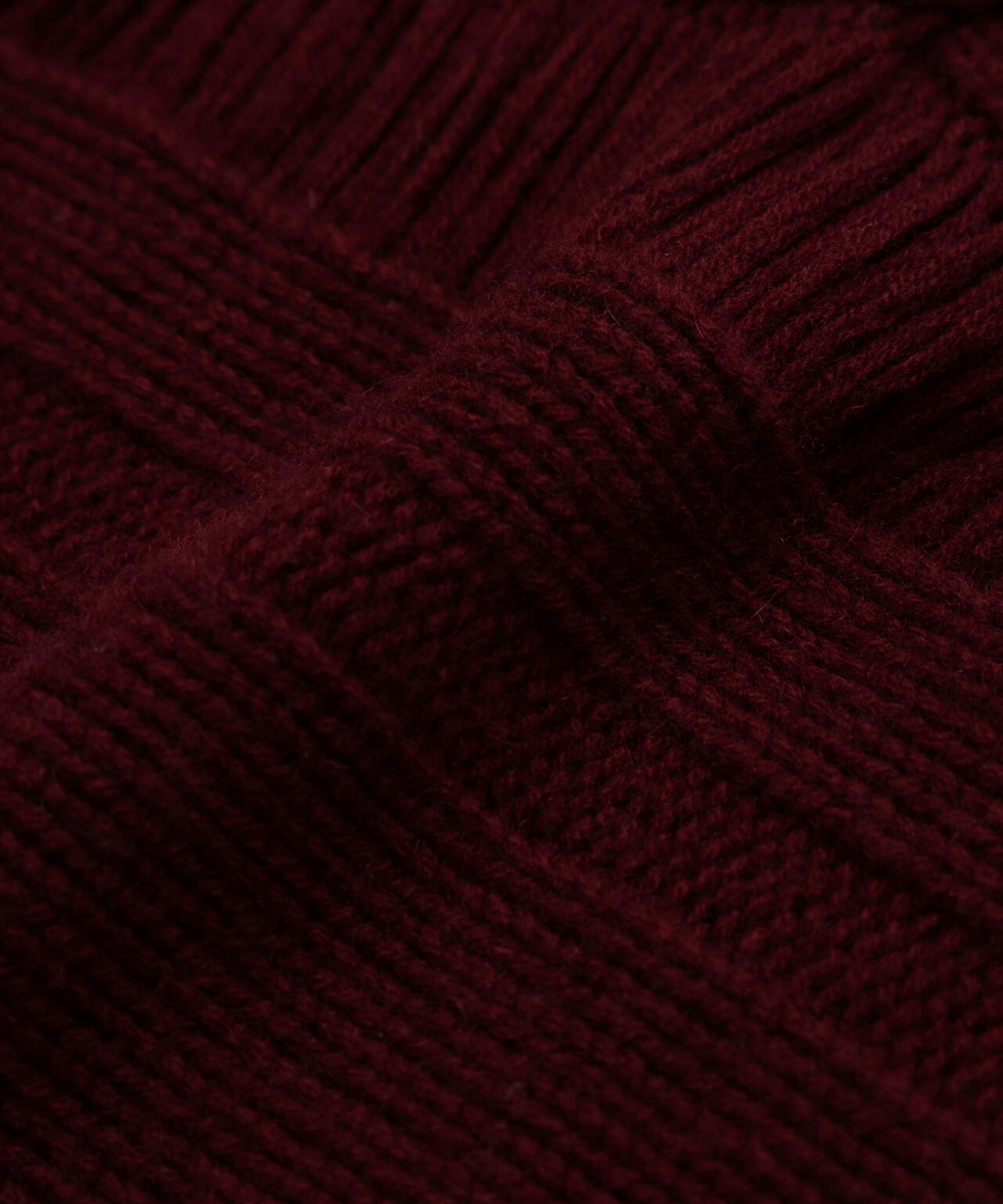 ウールカシミヤケーブルニット