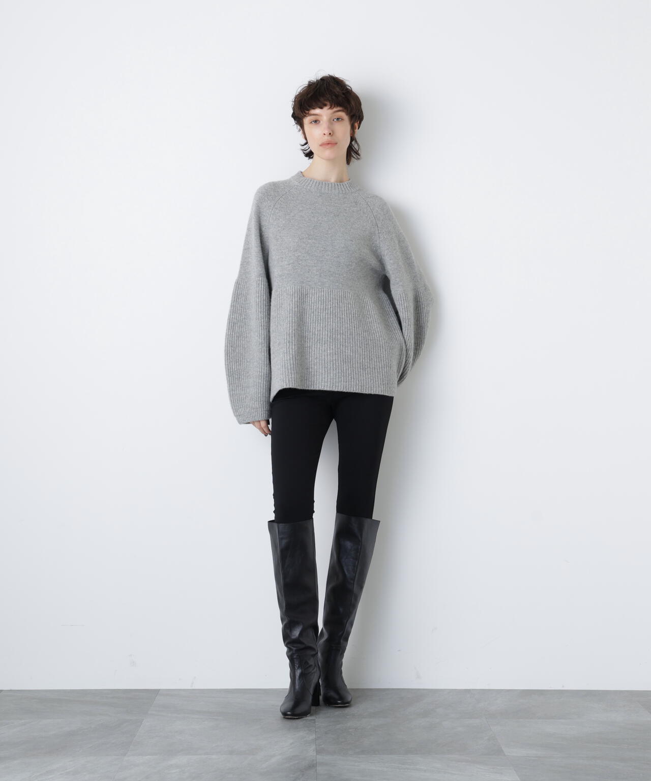 ウールカシミヤニット