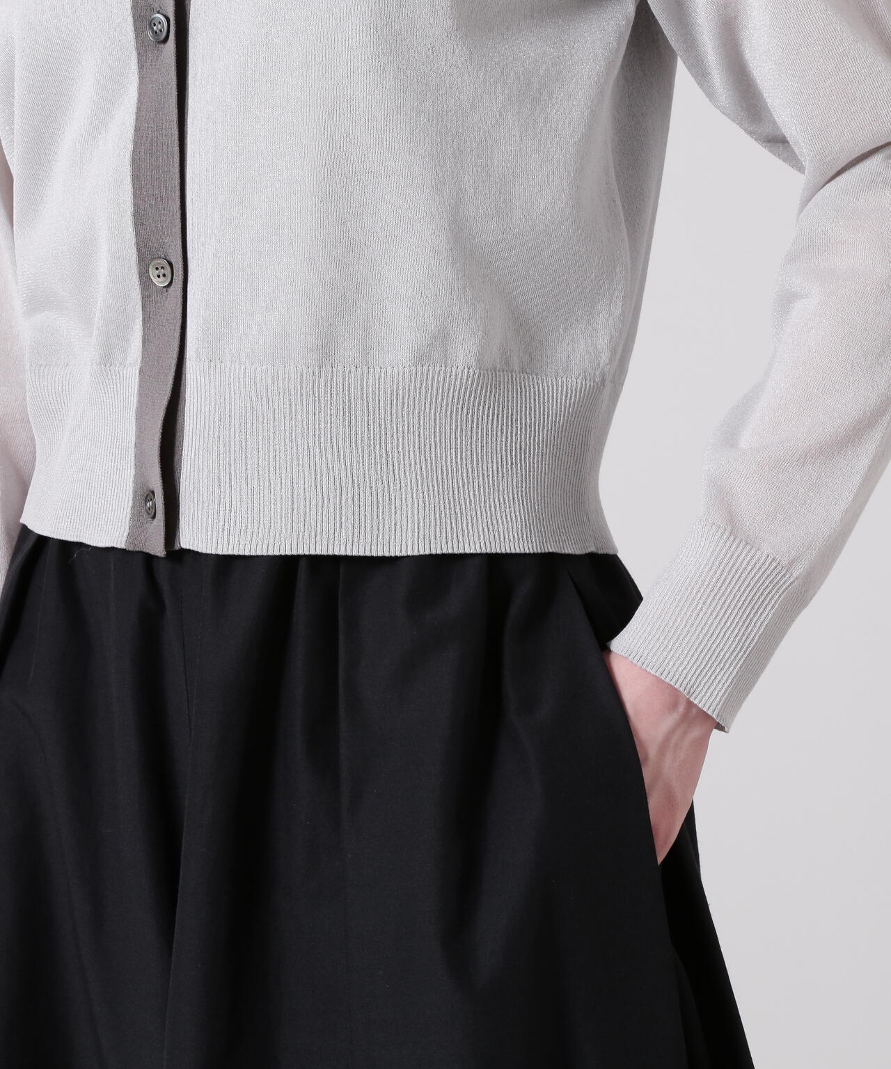 シアーニットカーディガン