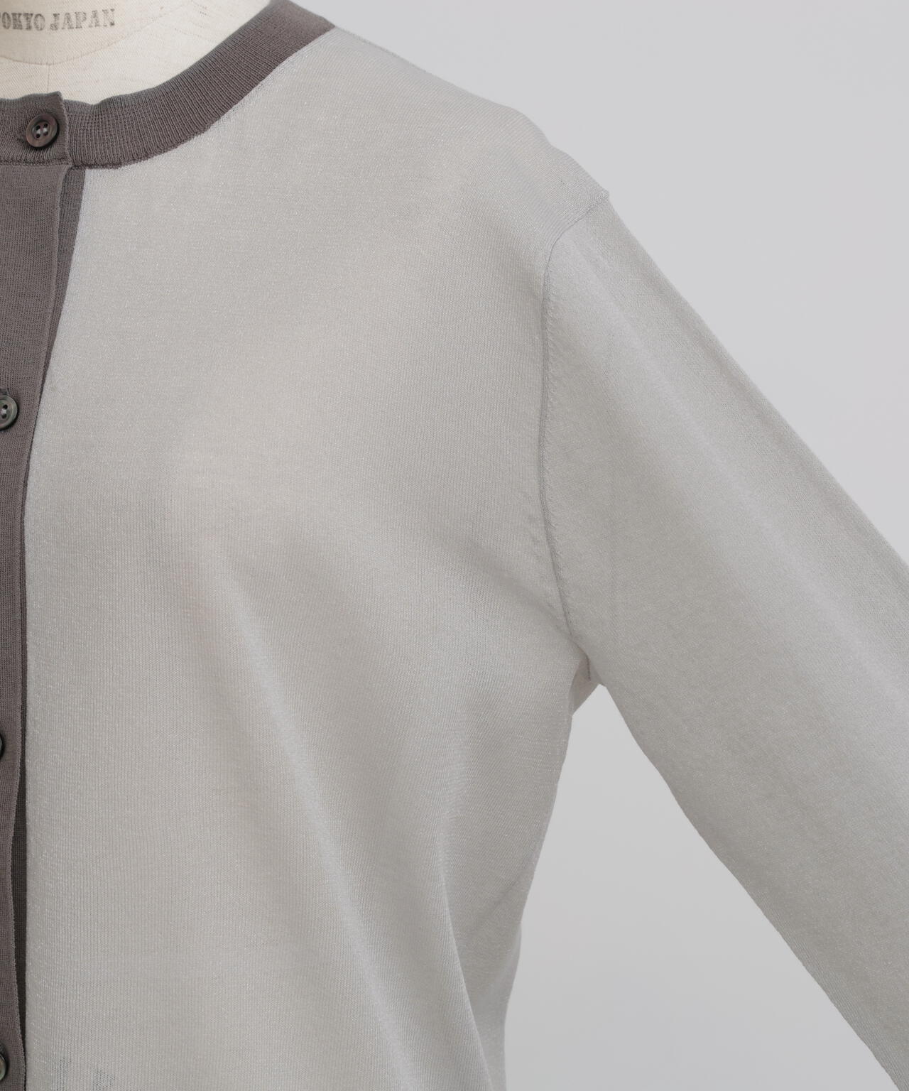 シアーニットカーディガン