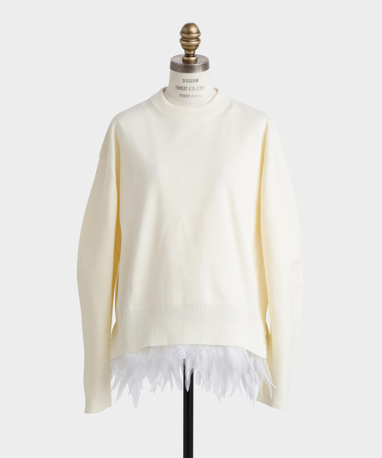 フェザーレイヤードニット