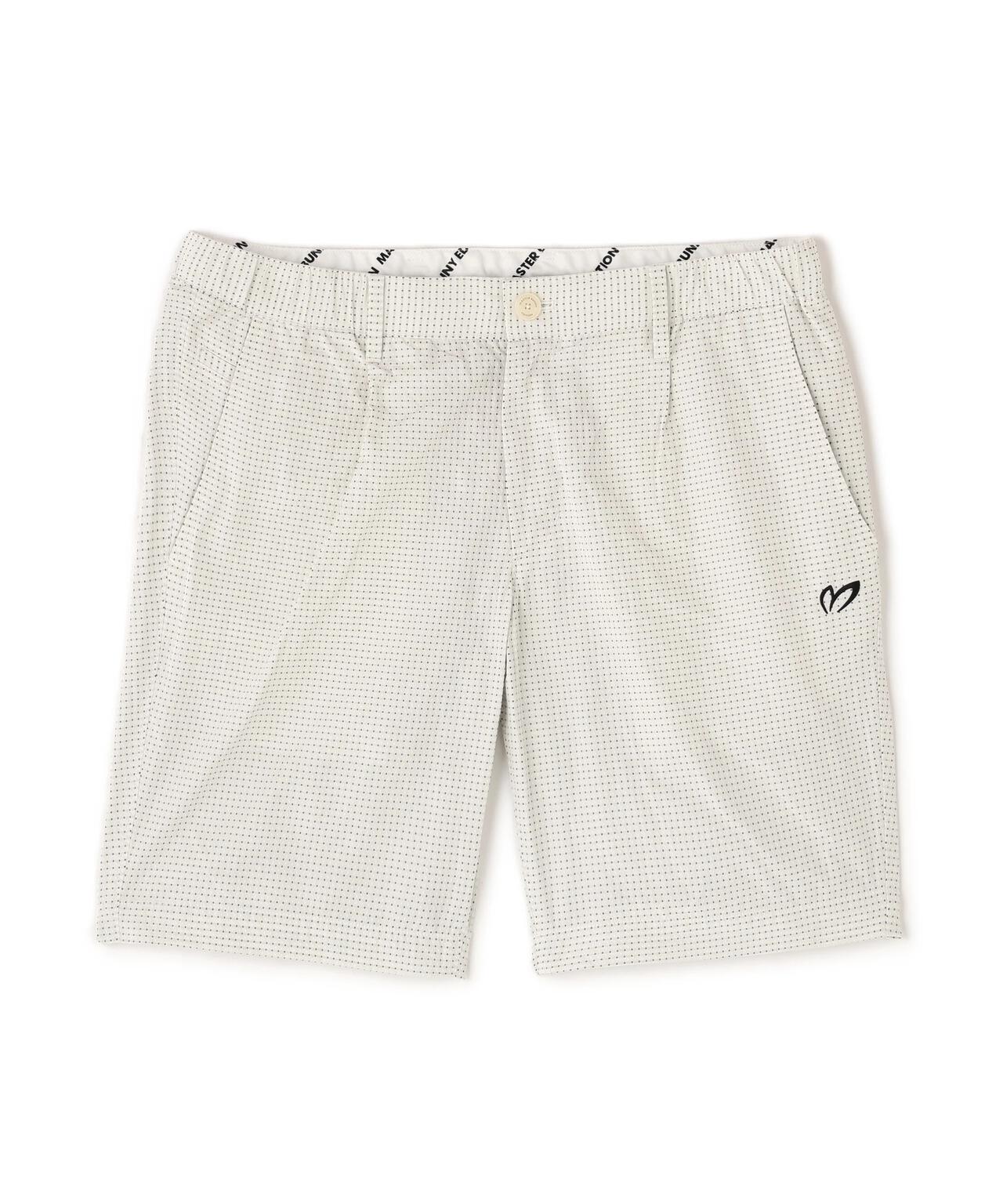 メモリータフタ刺し子ショートパンツ