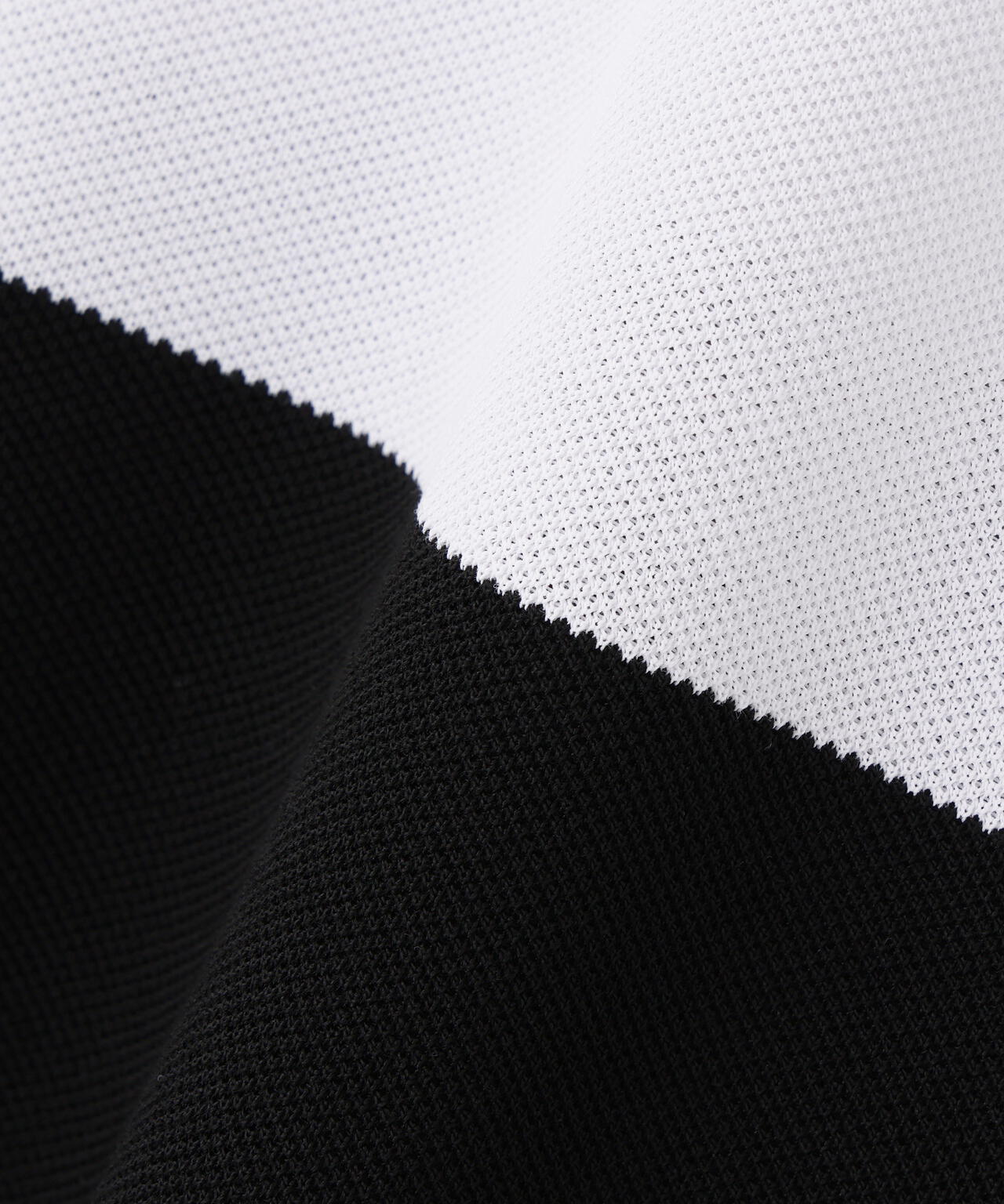 切替タックカノコパネルボーダー半袖ポロシャツ