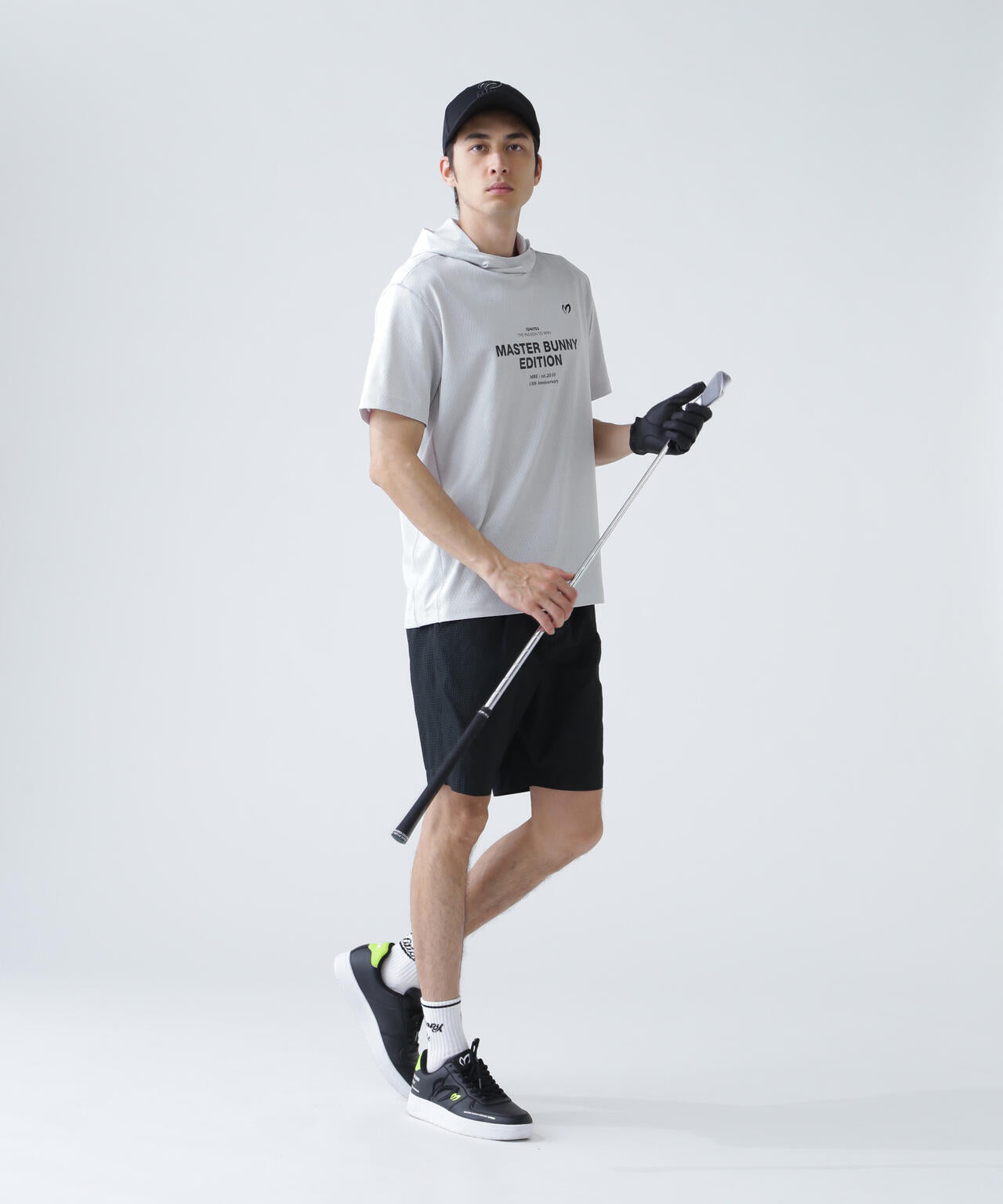 ダイヤベアジャガード半袖フーディ