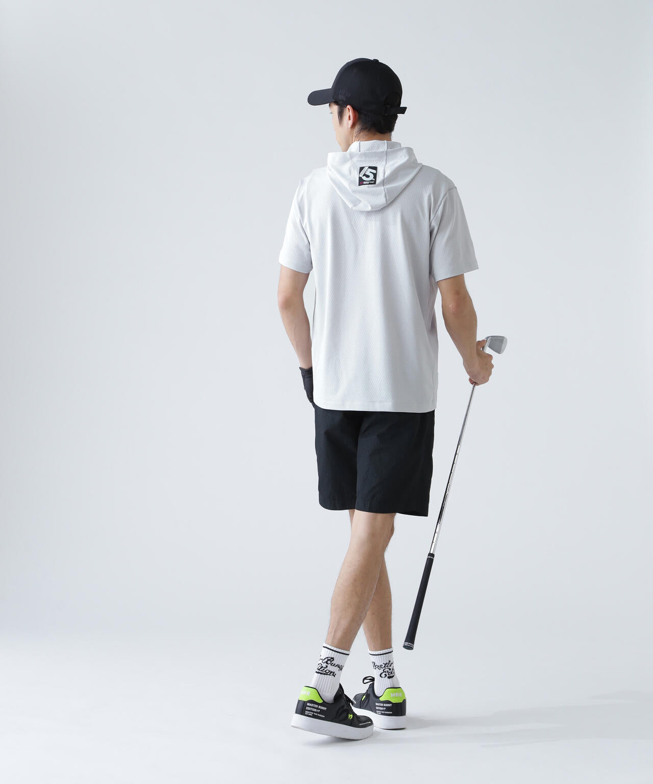 ダイヤベアジャガード半袖フーディ