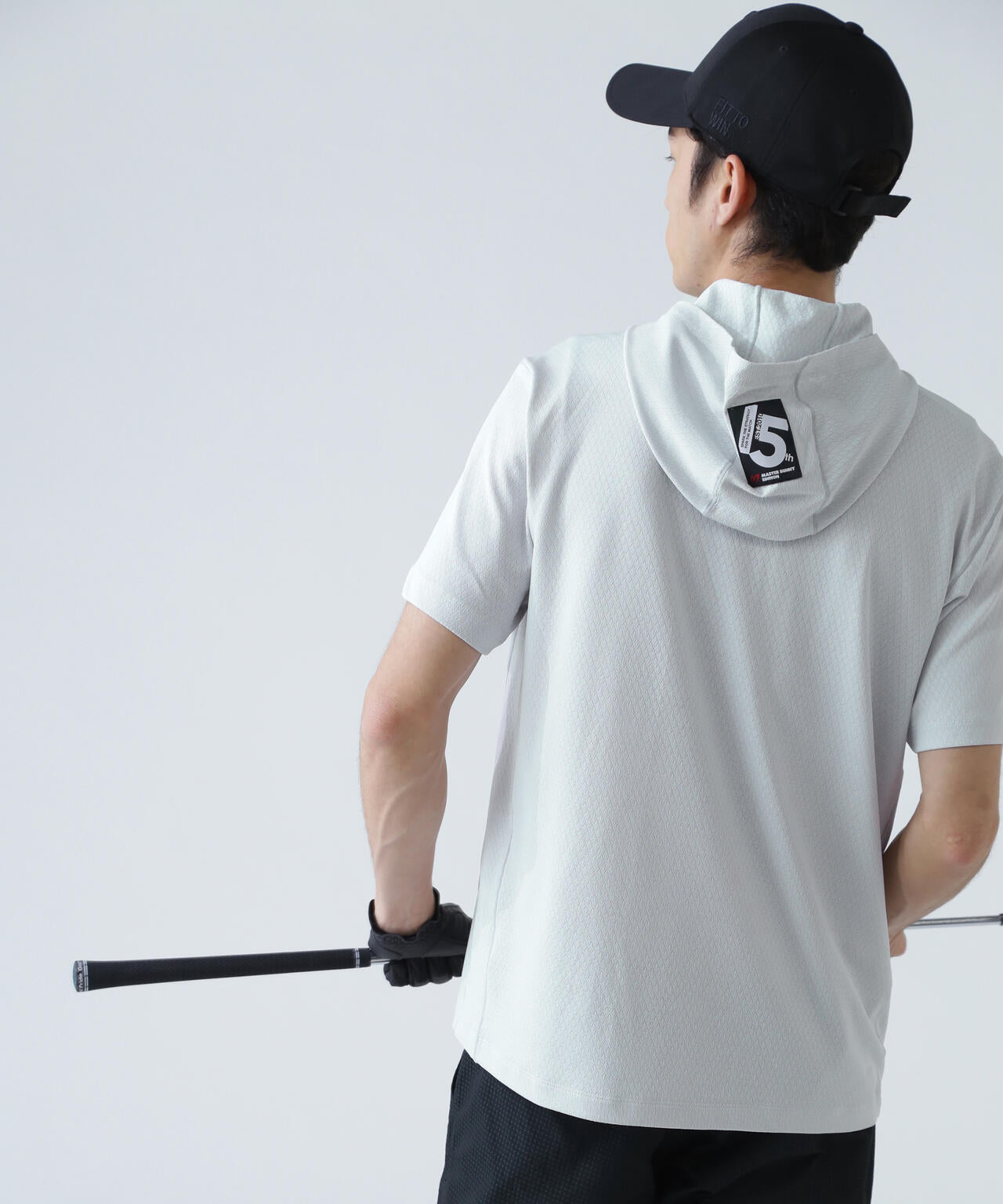 ダイヤベアジャガード半袖フーディ