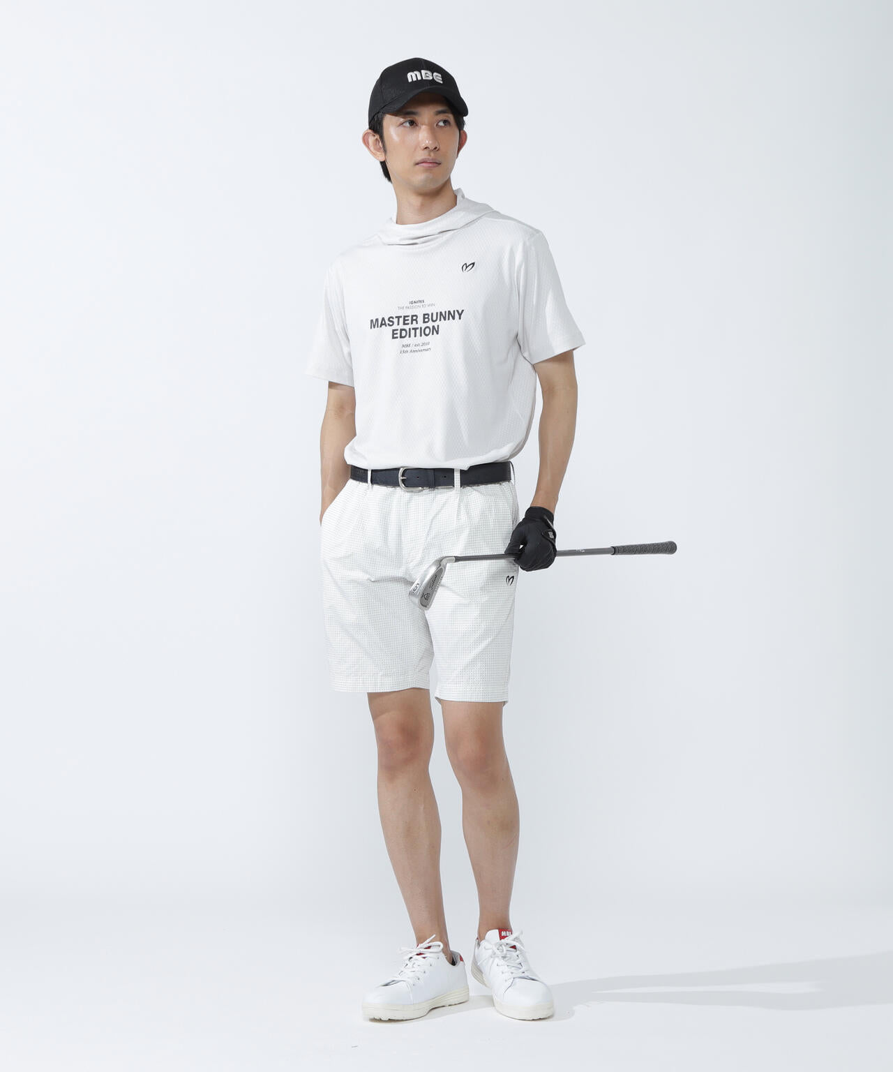 ダイヤベアジャガード半袖フーディ