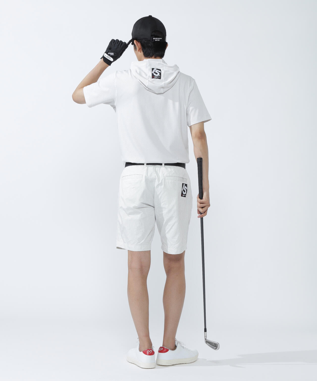 ダイヤベアジャガード半袖フーディ