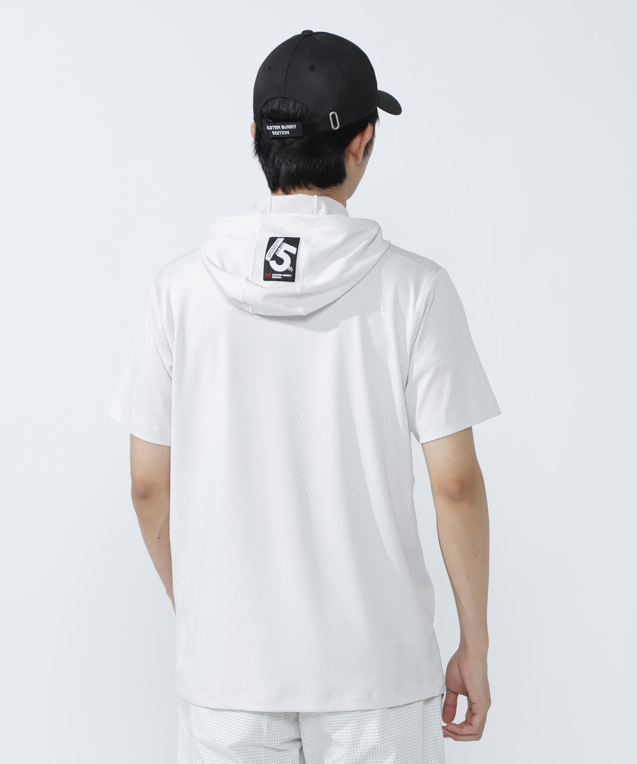 ダイヤベアジャガード半袖フーディ