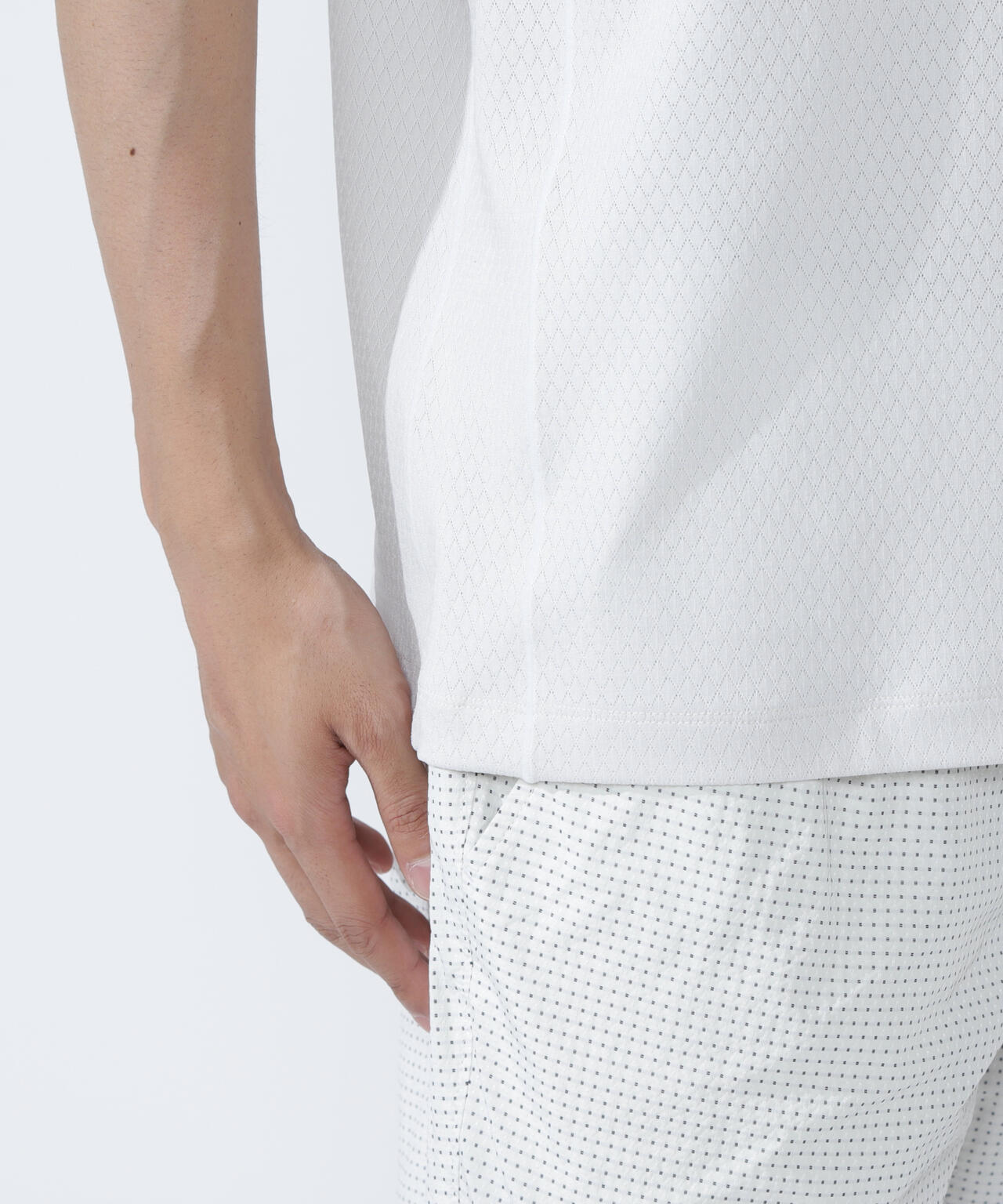 ダイヤベアジャガード半袖フーディ