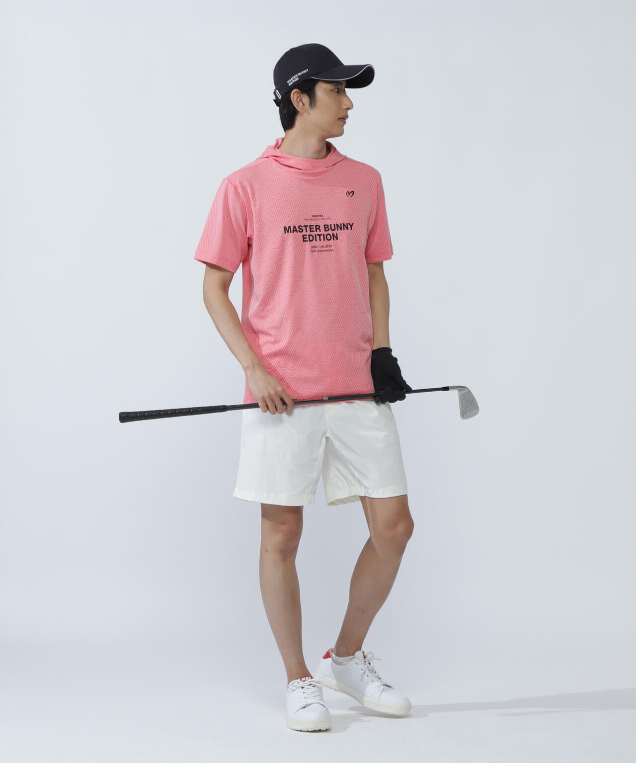 ダイヤベアジャガード半袖フーディ