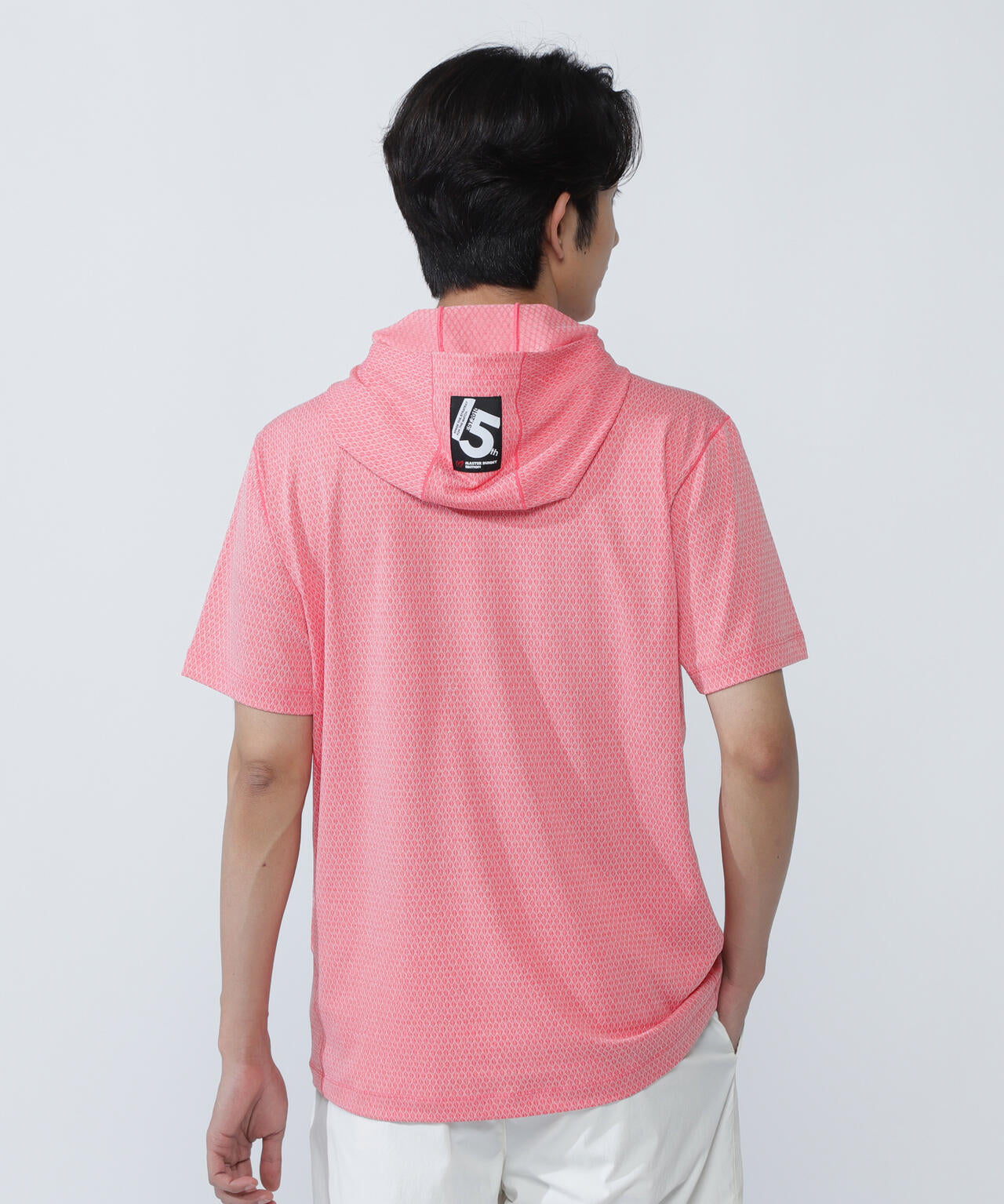 ダイヤベアジャガード半袖フーディ