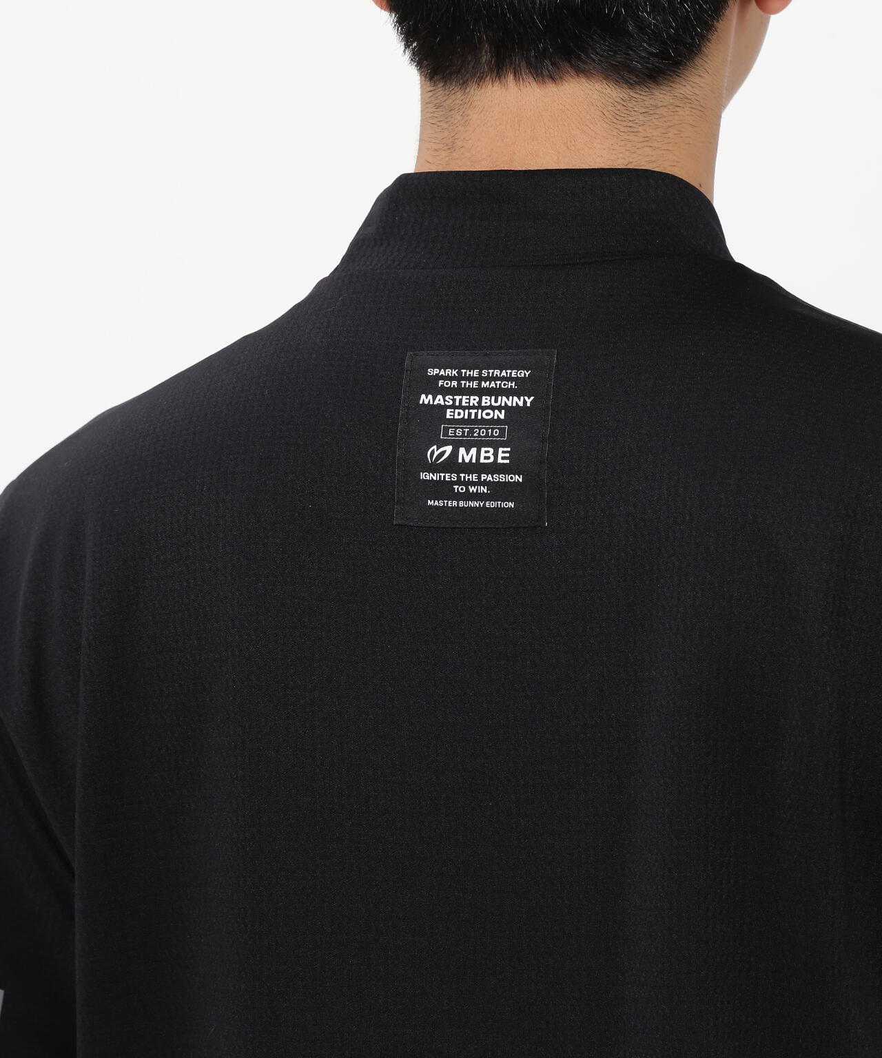 裏ワッフルジャージ半袖モックネックカットソー