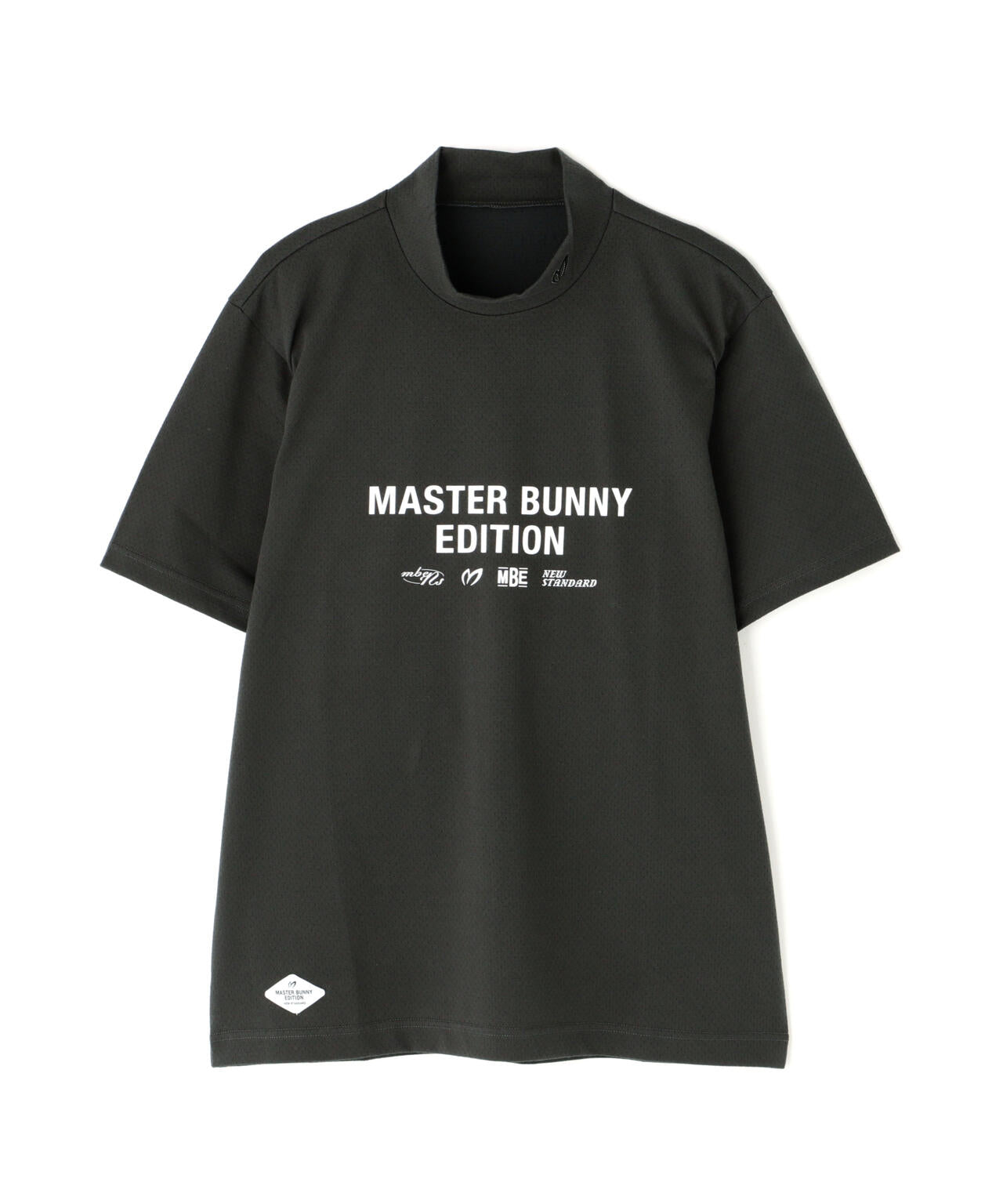 リバーシブルメッシュ半袖モックネックカットソー