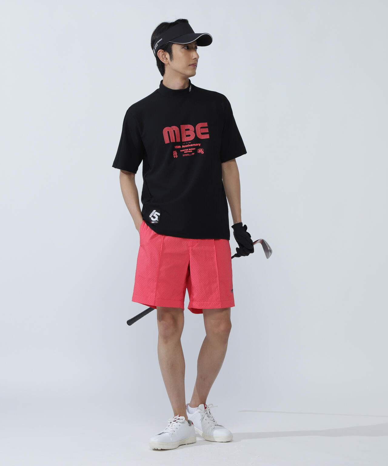 75dフルダルサッカーストライプ半袖ハイネックカットソー