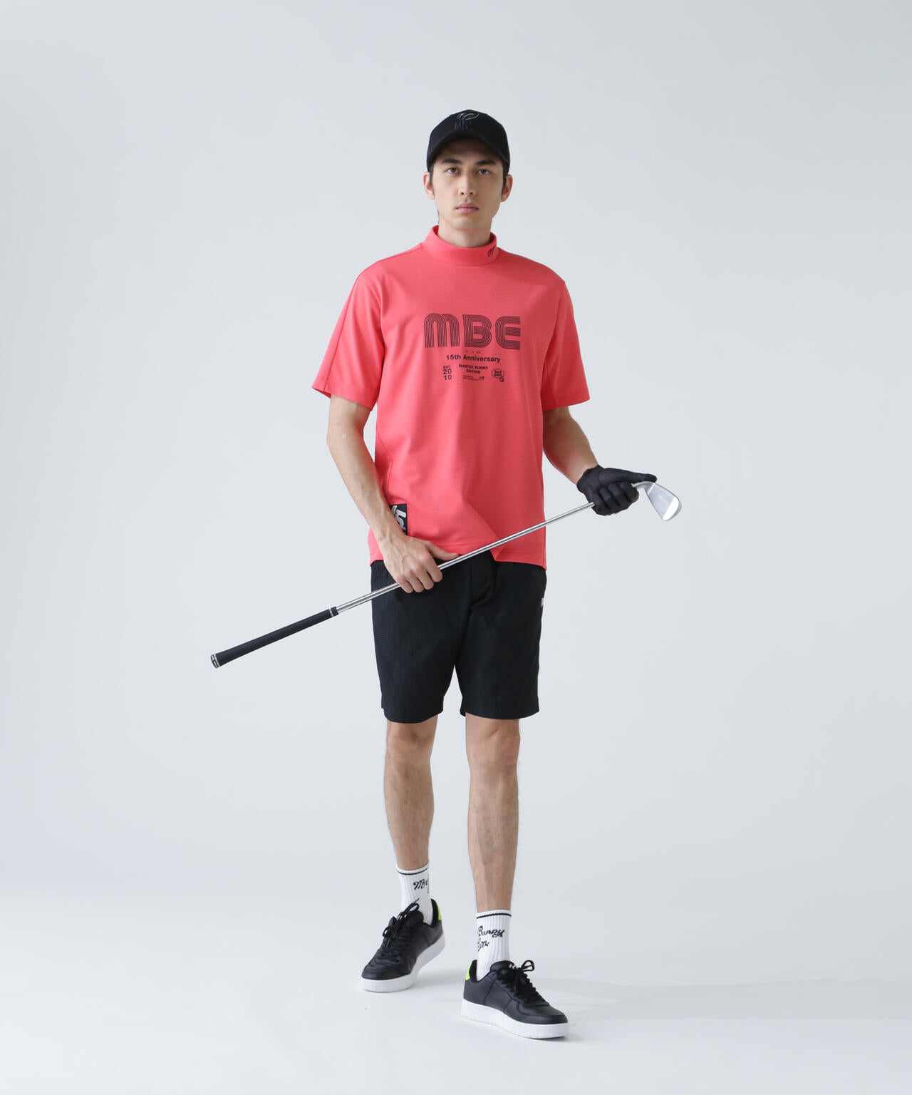 75dフルダルサッカーストライプ半袖ハイネックカットソー